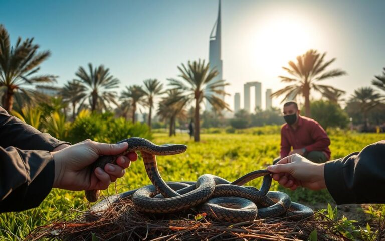 مكافحة الأفاعى دبي